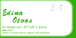 edina otvos business card